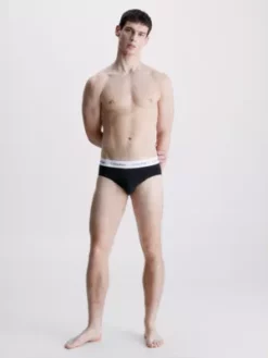 Calvin Klein Lot De 3 Slips - Cotton Stretch -Pas Cher Calvin Klein Magasin 0000U2661G 001 alternate4