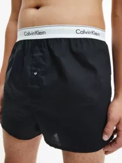 Calvin Klein Lot De 2 Caleçons Slim Fit - Modern Cotton -Pas Cher Calvin Klein Magasin 000NB1396A BHY alternate7