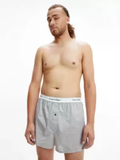 Calvin Klein Lot De 2 Caleçons Slim Fit - Modern Cotton -Pas Cher Calvin Klein Magasin 000NB1396A BHY alternate8