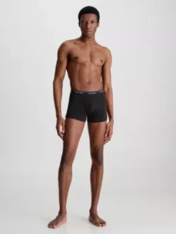 Calvin Klein Lot De 3 Boxers - Cotton Classics -Pas Cher Calvin Klein Magasin 000NB1893A 001 alternate4