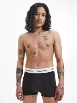 Calvin Klein Lot De 5 Boxers Taille Basse -Pas Cher Calvin Klein Magasin 000NB2631A 7UT alternate4