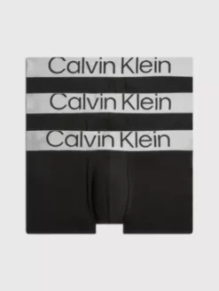 Calvin Klein Lot De 3 Boxers Taille Basse - Steel Micro