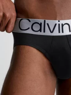 Calvin Klein Lot De 3 Slips - Steel Cotton -Pas Cher Calvin Klein Magasin 000NB3129A 7V1 alternate3