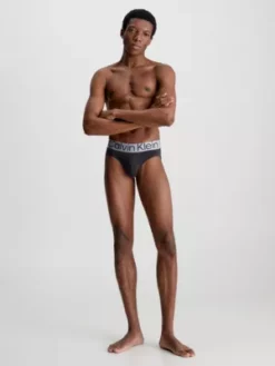 Calvin Klein Lot De 3 Slips - Steel Cotton -Pas Cher Calvin Klein Magasin 000NB3129A 7V1 alternate4