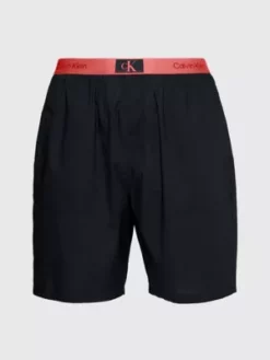 Calvin Klein Short De Pyjama En Coton Bio - CK96 -Pas Cher Calvin Klein Magasin 000NM2389E BA2 alternate4