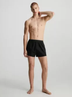 Calvin Klein Caleçon Slim Fit - CK Black 13 Calvin Klein Caleçon Slim Fit - CK Black -Pas Cher Calvin Klein Magasin 000NM2443A UB1 alternate5