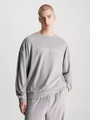 Calvin Klein Sweat-shirt D'intérieur En Tissu éponge Doux 3 Calvin Klein Sweat-shirt D'intérieur En Tissu éponge Doux