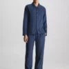 Calvin Klein Ensemble De Pyjama Long En Flanelle -Pas Cher Calvin Klein Magasin 000NM2463E VN7 main