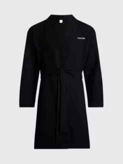 Calvin Klein Peignoir En Coton Gaufré 13 Calvin Klein Peignoir En Coton Gaufré -Pas Cher Calvin Klein Magasin 000NM2497E UB1 alternate5