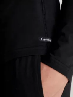 Calvin Klein Ensemble De Pyjama Long - Cotton Stretch -Pas Cher Calvin Klein Magasin 000NM2510E UB1 alternate3