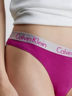 Calvin Klein String - Radiant Cotton -Pas Cher Calvin Klein Magasin 000QD3539E VID alternate3