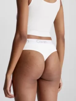 Calvin Klein Lot De 3 Strings Taille Haute - Body -Pas Cher Calvin Klein Magasin 000QD3757E 999 alternate2