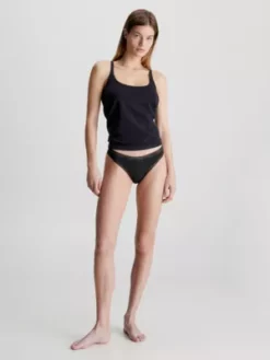 Calvin Klein Lot De 3 Strings - Bottoms Up -Pas Cher Calvin Klein Magasin 000QD3802E FIY alternate4