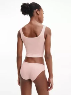 Calvin Klein Culotte - Pure Ribbed -Pas Cher Calvin Klein Magasin 000QD3885E TJQ alternate2