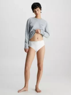 Calvin Klein String Taille Haute - Carousel -Pas Cher Calvin Klein Magasin 000QD3953E 100 alternate4