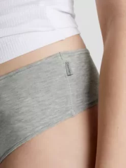 Calvin Klein String Taille Haute - Flex Fit -Pas Cher Calvin Klein Magasin 000QD3956E P7A alternate6