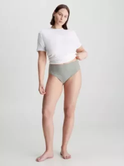 Calvin Klein String Taille Haute - Flex Fit -Pas Cher Calvin Klein Magasin 000QD3956E P7A alternate9