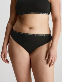 Calvin Klein Lot De 2 Strings - CK96 13 Calvin Klein Lot De 2 Strings - CK96 -Pas Cher Calvin Klein Magasin 000QD3990E BP5 alternate2