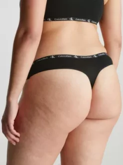 Calvin Klein Lot De 2 Strings - CK96 15 Calvin Klein Lot De 2 Strings - CK96 -Pas Cher Calvin Klein Magasin 000QD3990E BP5 alternate4