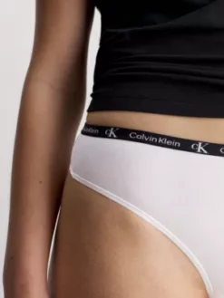 Calvin Klein Lot De 7 Strings - CK96 -Pas Cher Calvin Klein Magasin 000QD3992E EAT alternate5