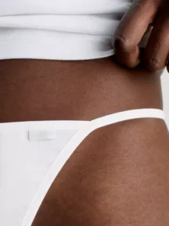 Calvin Klein Lot De 3 Strings - Flex Fit -Pas Cher Calvin Klein Magasin 000QD3996E 100 alternate3