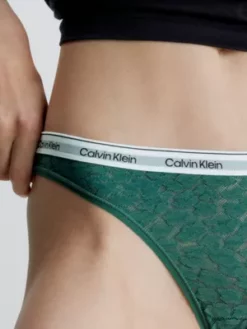 Calvin Klein Lots De 3 Slips Brésiliens En Dentelle -Pas Cher Calvin Klein Magasin 000QD5068E GP6 alternate3