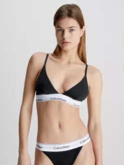 Calvin Klein Soutien-gorge Triangle - Modern Cotton -Pas Cher Calvin Klein Magasin 000QF1061E 001 alternate1