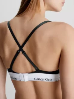 Calvin Klein Soutien-gorge Triangle - Modern Cotton -Pas Cher Calvin Klein Magasin 000QF1061E 001 alternate3