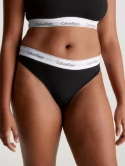 Calvin Klein String Grande Taille - Modern Cotton 7 Calvin Klein String Grande Taille - Modern Cotton -Pas Cher Calvin Klein Magasin 000QF5117E 001 alternate1