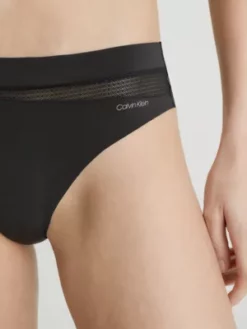 Calvin Klein String - Perfectly Fit Flex 10 Calvin Klein String - Perfectly Fit Flex -Pas Cher Calvin Klein Magasin 000QF6047E UB1 alternate3
