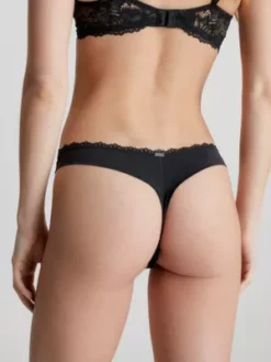 Calvin Klein String - Seductive Comfort -Pas Cher Calvin Klein Magasin 000QF6397E UB1 alternate2