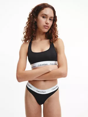Calvin Klein Ensemble Brassière Et String - Modern Cotton 4 Calvin Klein Ensemble Brassière Et String - Modern Cotton – Image 2
