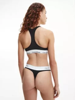 Calvin Klein Ensemble Brassière Et String - Modern Cotton 9 Calvin Klein Ensemble Brassière Et String - Modern Cotton -Pas Cher Calvin Klein Magasin 000QF6703E UB1 alternate2