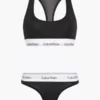 Calvin Klein Ensemble Brassière Et String - Modern Cotton 2 Calvin Klein Ensemble Brassière Et String - Modern Cotton -Pas Cher Calvin Klein Magasin 000QF6703E UB1 main