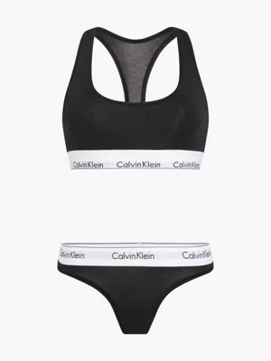 Calvin Klein Ensemble Brassière Et String - Modern Cotton 3 Calvin Klein Ensemble Brassière Et String - Modern Cotton