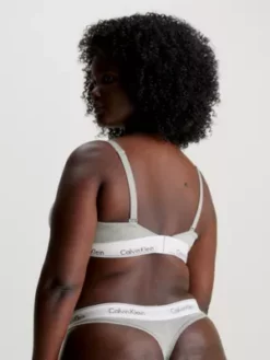 Calvin Klein Soutien-gorge Triangle Grande Taille - Modern Cotton -Pas Cher Calvin Klein Magasin 000QF7062E P7A alternate2