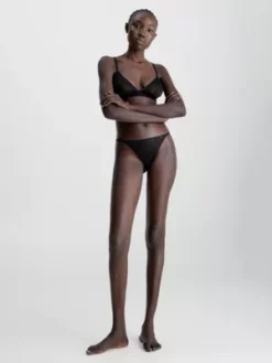 Calvin Klein Tanga - Sheer Marquisette -Pas Cher Calvin Klein Magasin 000QF7105E UB1 alternate7