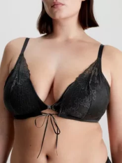 Calvin Klein Soutien-gorge Triangle En Dentelle -Pas Cher Calvin Klein Magasin 000QF7160E UB1 alternate6