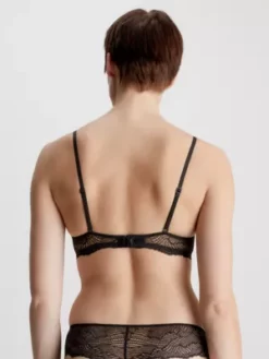 Calvin Klein Soutien-gorge T-shirt En Dentelle - Geo Lace -Pas Cher Calvin Klein Magasin 000QF7168E UB1 alternate2