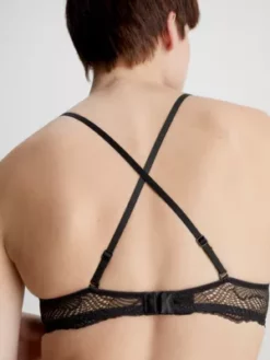 Calvin Klein Soutien-gorge T-shirt En Dentelle - Geo Lace -Pas Cher Calvin Klein Magasin 000QF7168E UB1 alternate3