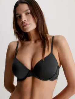 Calvin Klein Soutien-gorge T-shirt En Dentelle - Geo Lace -Pas Cher Calvin Klein Magasin 000QF7168E UB1 alternate5