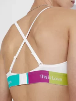 Calvin Klein Soutien-gorge Triangle - Pride -Pas Cher Calvin Klein Magasin 000QF7254E 100 alternate3