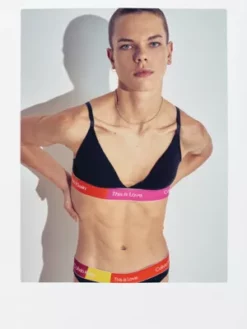 Calvin Klein Soutien-gorge Triangle - Pride 13 Calvin Klein Soutien-gorge Triangle - Pride -Pas Cher Calvin Klein Magasin 000QF7254E UB1 alternate5