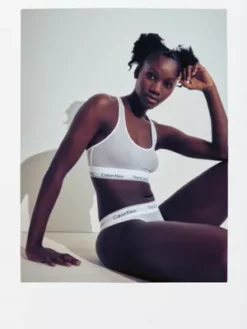 Calvin Klein Brassière Maille - Pride -Pas Cher Calvin Klein Magasin 000QF7257E 100 alternate5