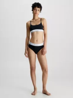 Calvin Klein Tanga échancré - CK Deconstructed -Pas Cher Calvin Klein Magasin 000QF7280E UB1 alternate4