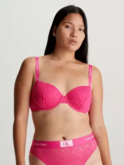 Calvin Klein Soutien-gorge Balconnet En Dentelle - CK96 -Pas Cher Calvin Klein Magasin 000QF7375E FUD alternate2