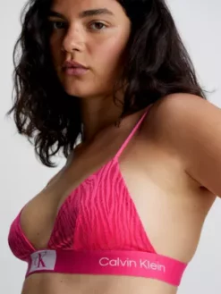 Calvin Klein Soutien-gorge Triangle En Dentelle - CK96 -Pas Cher Calvin Klein Magasin 000QF7377E FUD alternate4