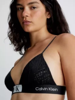 Calvin Klein Soutien-gorge Triangle En Dentelle - CK96 -Pas Cher Calvin Klein Magasin 000QF7377E UB1 alternate3