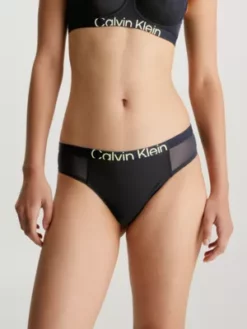 Calvin Klein String En Maille - Future Shift -Pas Cher Calvin Klein Magasin 000QF7396E UB1 alternate1