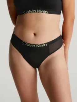 Calvin Klein String En Maille - Future Shift -Pas Cher Calvin Klein Magasin 000QF7396E UB1 alternate2